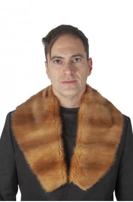 Golden marten fur collar - unisex